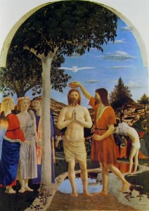 Il Battesimo di Cristo, cm. 116, National Gallery di Londra.